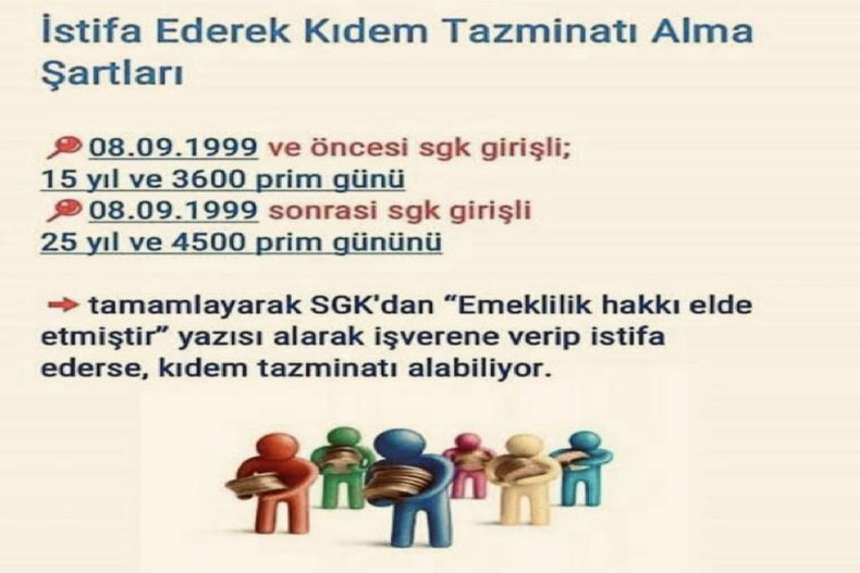 İSTİFA EDEREK KIDEM TAZMİNATI ALMA ŞARTLARI